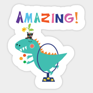 Circus Dino Sticker